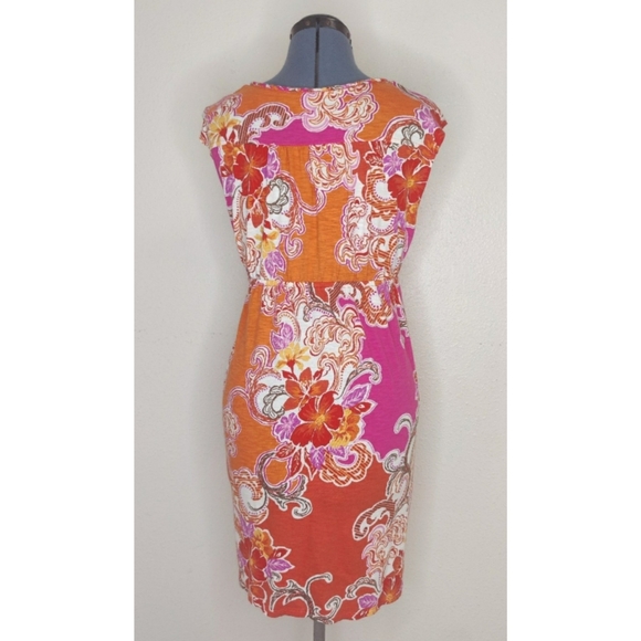 SONOMA Multicolor Pattern Empire Waist Sleeveless Midi Sun Dress - Picture 3 of 9